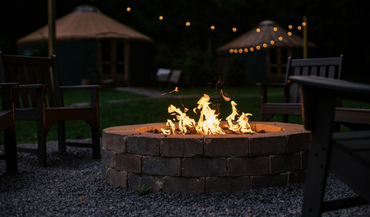 Yurt firepit